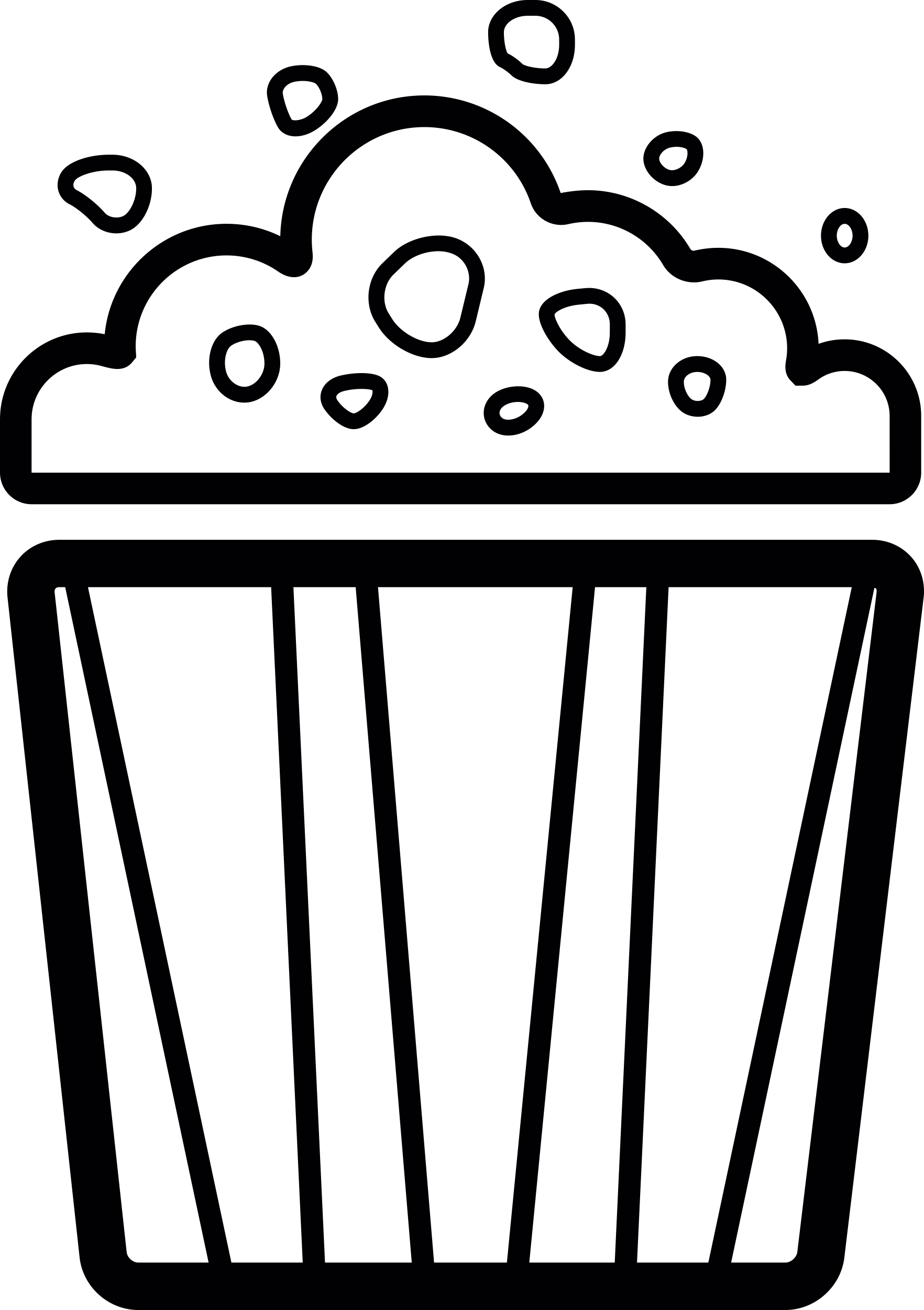 Popcorn Bag Icon Svg Vector Free Vectors